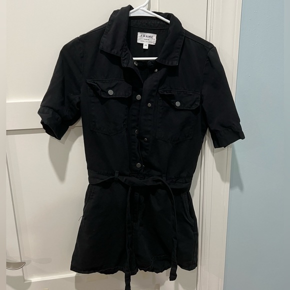 Frame black romper in size extra small. - Picture 1 of 3